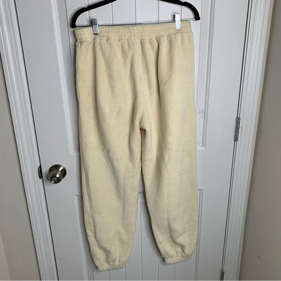 Donni‎ white vintage fleece jogger size medium athleisure loungewear - Picture 3 of 9